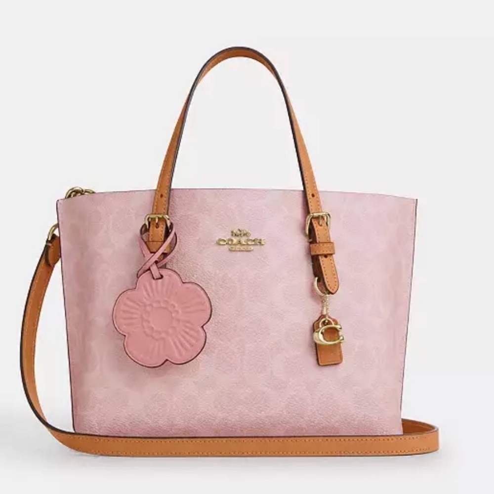 Coach Mollie Tote Bag 25 powder pink - Picture 3 of 7